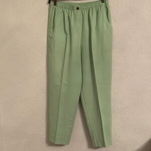 Alia Light Women’s Green Elastic Waist High Rise Pockets Size 12P